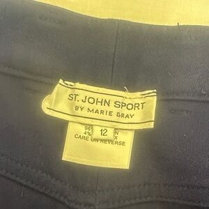 St. John Sport Women's Black Boot-Cut Pants